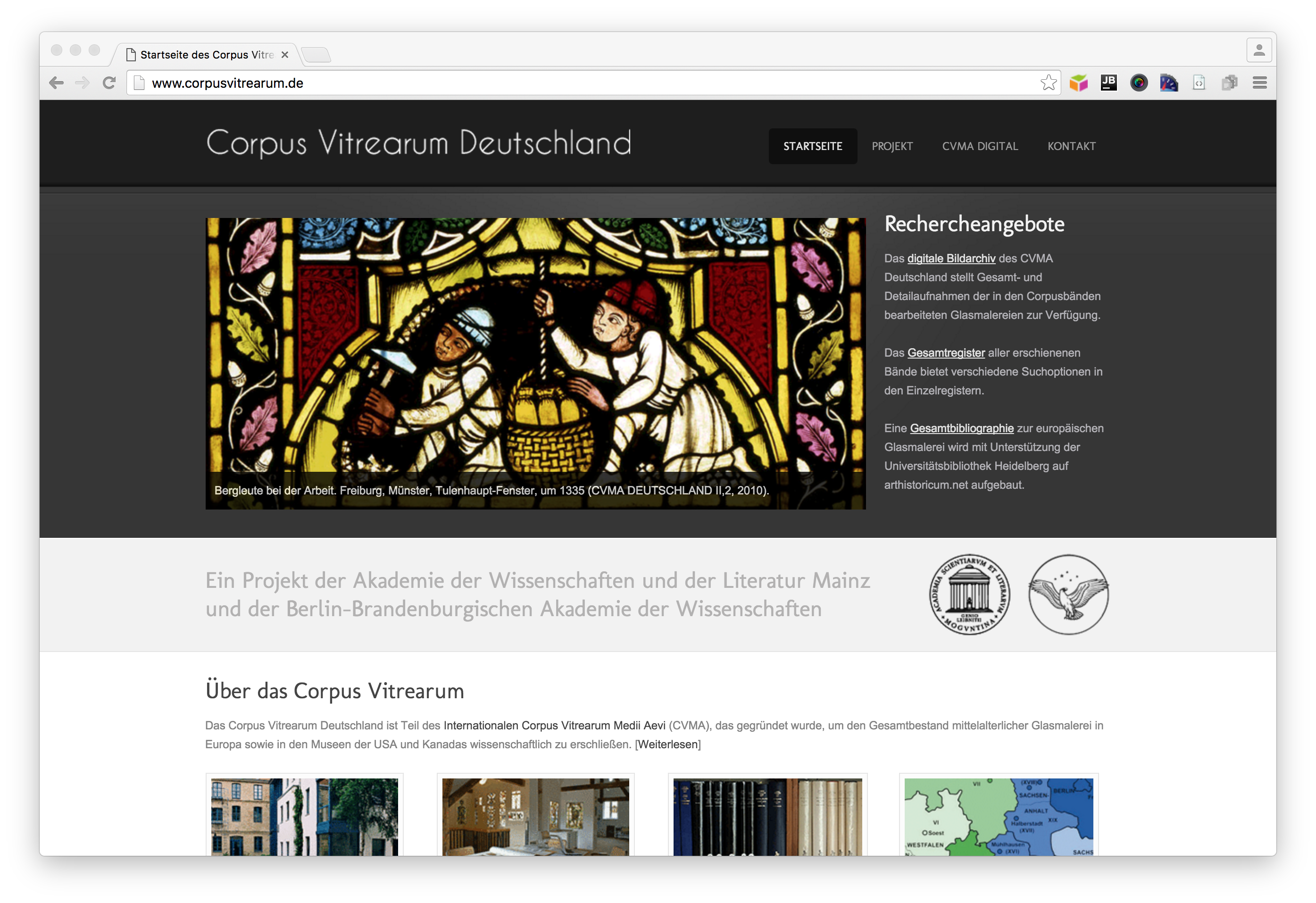 Corpus Vitrearum website